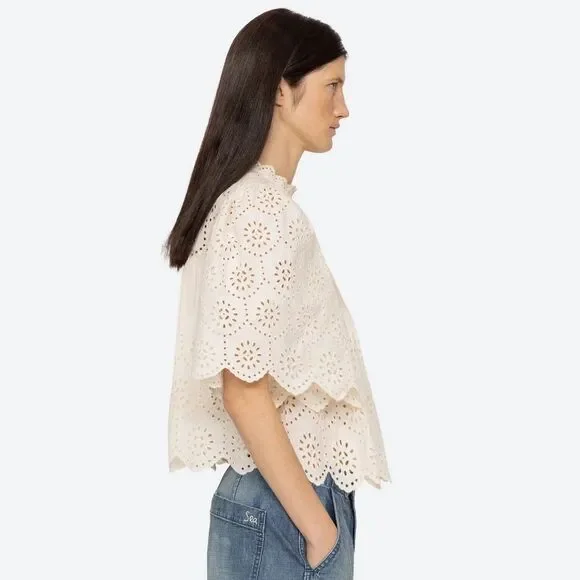 SEA New York Lainey Embroidered Blouse NWT - Picture 3 of 14